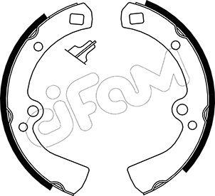 Cifam 153-270 - Комплект тормозных колодок, барабанные autospares.lv