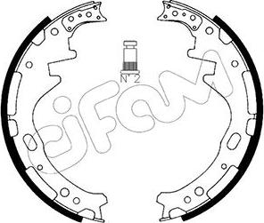 Cifam 153-278 - Комплект тормозных колодок, барабанные autospares.lv