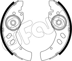 Cifam 153-745 - Комплект тормозных колодок, барабанные autospares.lv