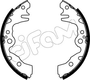 Cifam 153-724 - Комплект тормозных колодок, барабанные autospares.lv