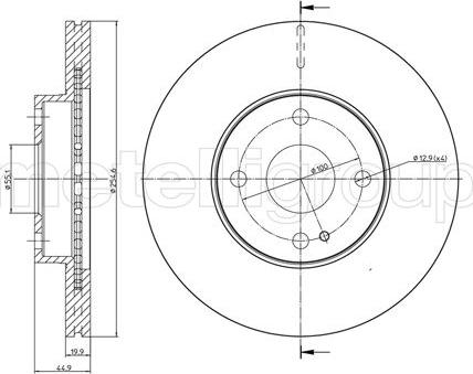 Cifam 800-999 - Тормозной диск autospares.lv