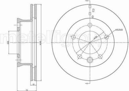 Cifam 800-995 - Тормозной диск autospares.lv