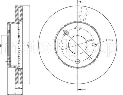 Cifam 800-959 - Тормозной диск autospares.lv