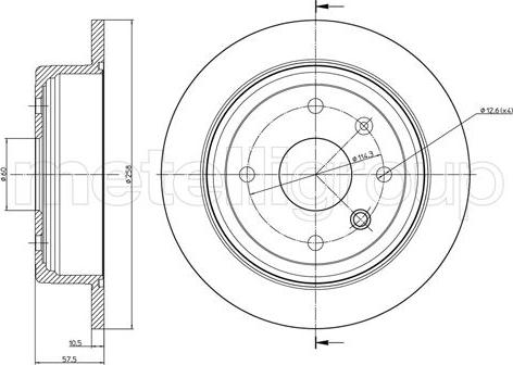 Cifam 800-953 - Тормозной диск autospares.lv