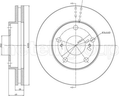 Cifam 800-494 - Тормозной диск autospares.lv