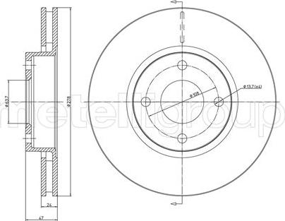 Cifam 800-498 - Тормозной диск autospares.lv