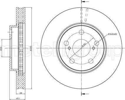 Cifam 800-447 - Тормозной диск autospares.lv