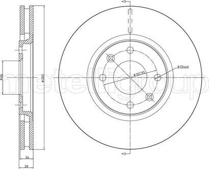 Cifam 800-454 - Тормозной диск autospares.lv