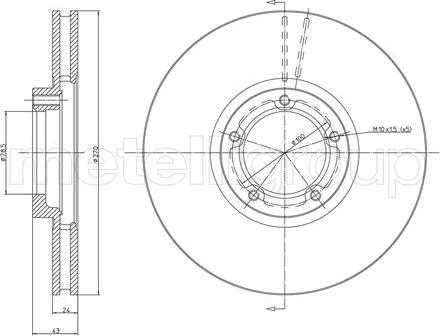 Cifam 800-458 - Тормозной диск autospares.lv