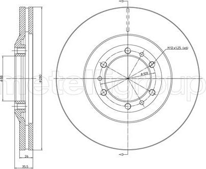 Cifam 800-452 - Тормозной диск autospares.lv