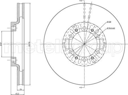 Cifam 800-463 - Тормозной диск autospares.lv