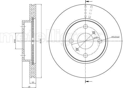 Cifam 800-439 - Тормозной диск autospares.lv