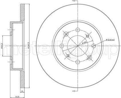 Cifam 800-430 - Тормозной диск autospares.lv