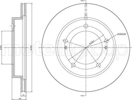 Cifam 800-501 - Тормозной диск autospares.lv