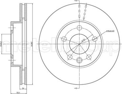 Cifam 800-507 - Тормозной диск autospares.lv