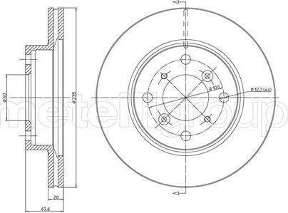 Cifam 800-510 - Тормозной диск autospares.lv