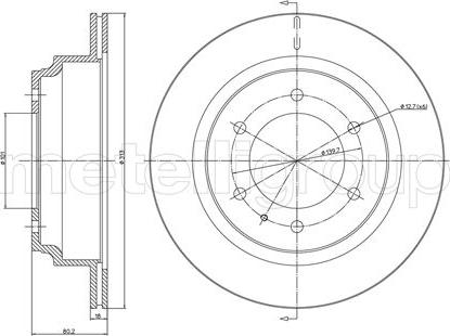 Cifam 800-511 - Тормозной диск autospares.lv