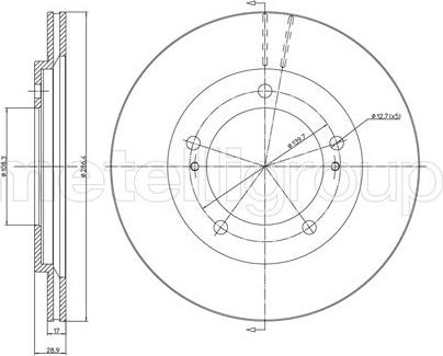 Cifam 800-589 - Тормозной диск autospares.lv