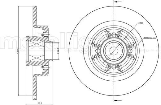 Cifam 800-584 - Тормозной диск autospares.lv