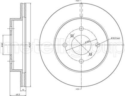 Cifam 800-586 - Тормозной диск autospares.lv