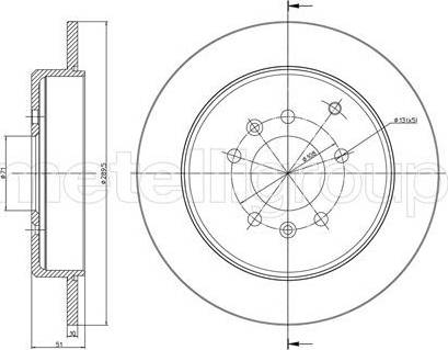 Cifam 800-583 - Тормозной диск autospares.lv