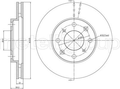 Cifam 800-573 - Тормозной диск autospares.lv