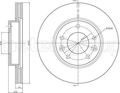 Cifam 800-694 - Тормозной диск autospares.lv