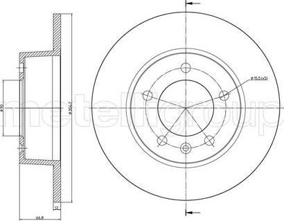 Cifam 800-690 - Тормозной диск autospares.lv