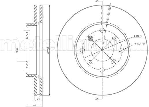 Cifam 800-650 - Тормозной диск autospares.lv