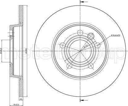 Cifam 800-657 - Тормозной диск autospares.lv