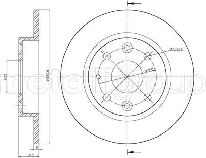 Cifam 800-664 - Тормозной диск autospares.lv