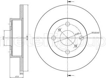 Cifam 800-662 - Тормозной диск autospares.lv