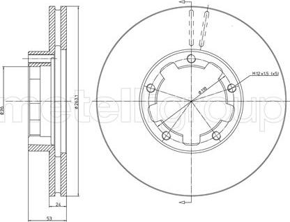 Cifam 800-632 - Тормозной диск autospares.lv