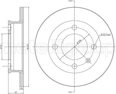 Cifam 800-041 - Тормозной диск autospares.lv