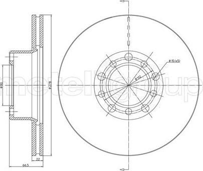 Cifam 800-047 - Тормозной диск autospares.lv