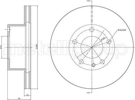 Cifam 800-060 - Тормозной диск autospares.lv