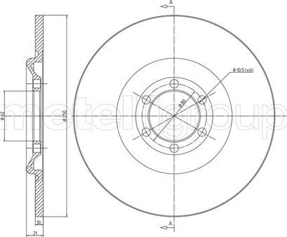 Cifam 800-009 - Тормозной диск autospares.lv