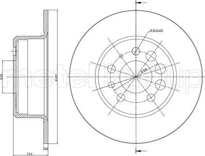 Cifam 800-074 - Тормозной диск autospares.lv