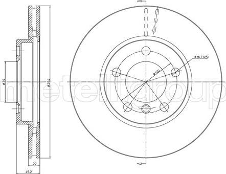 Cifam 800-1408C - Тормозной диск autospares.lv