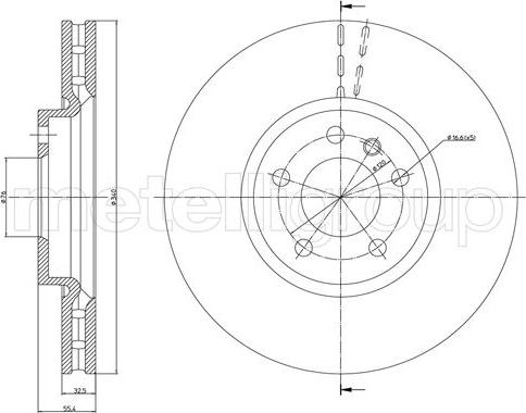 Cifam 800-1470C - Тормозной диск autospares.lv