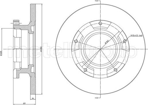 Cifam 800-1547 - Тормозной диск autospares.lv