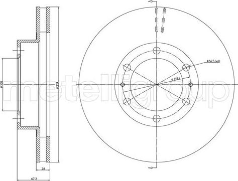 Cifam 800-1565 - Тормозной диск autospares.lv