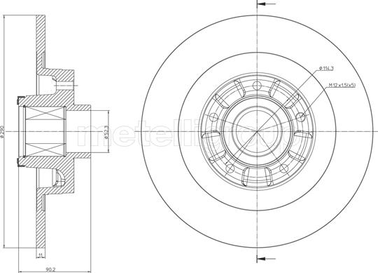 Cifam 800-1502 - Тормозной диск autospares.lv