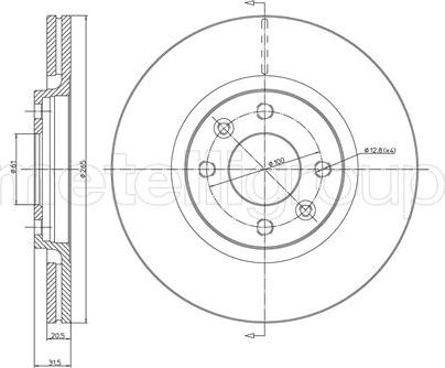 Cifam 800-152 - Тормозной диск autospares.lv