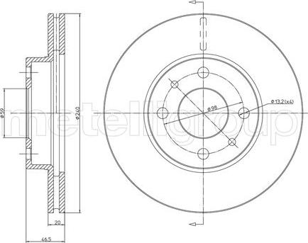 Cifam 800-157 - Тормозной диск autospares.lv