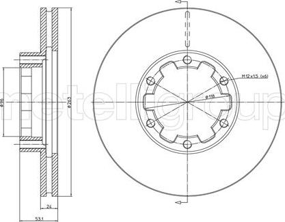 Cifam 800-1614 - Тормозной диск autospares.lv