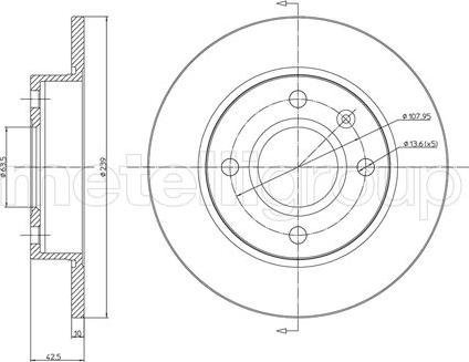 Cifam 800-168 - Тормозной диск autospares.lv