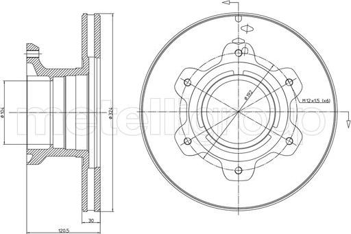 Cifam 800-1679 - Тормозной диск autospares.lv