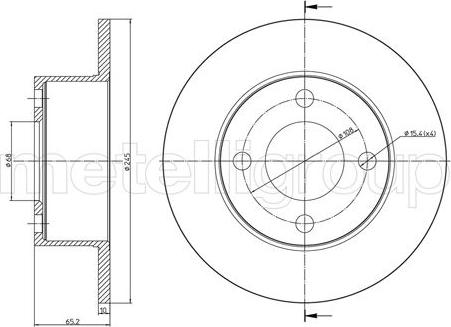 Cifam 800-1670C - Тормозной диск autospares.lv