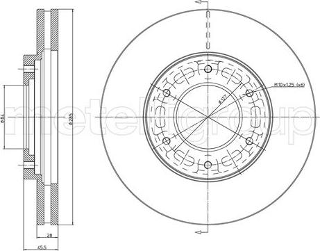 Cifam 800-1058C - Тормозной диск autospares.lv